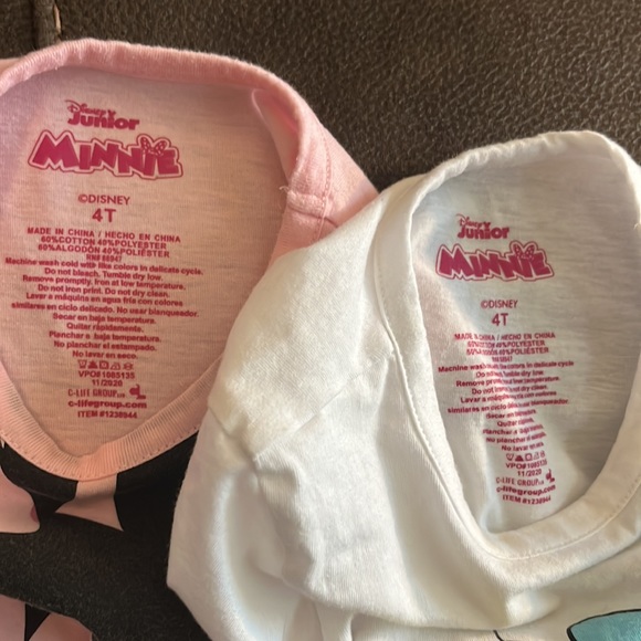Set of 2 Minnie Mouse t-shirts - Picture 4 of 4